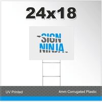 Yard Sign - 24x18 Corrugated Plastic Thumbnail