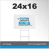 Yard Sign - 24x16 Corrugated Plastic Thumbnail