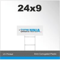 Yard Sign - 24x9 Corrugated Plastic Thumbnail