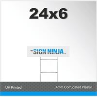 Yard Sign - 24x6 Corrugated Plastic Thumbnail