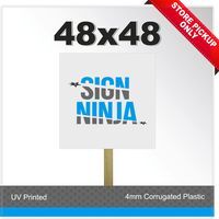Yard Sign - 48x48 Corrugated Plastic Thumbnail
