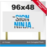 Yard Sign - 96x48 Corrugated Plastic Thumbnail